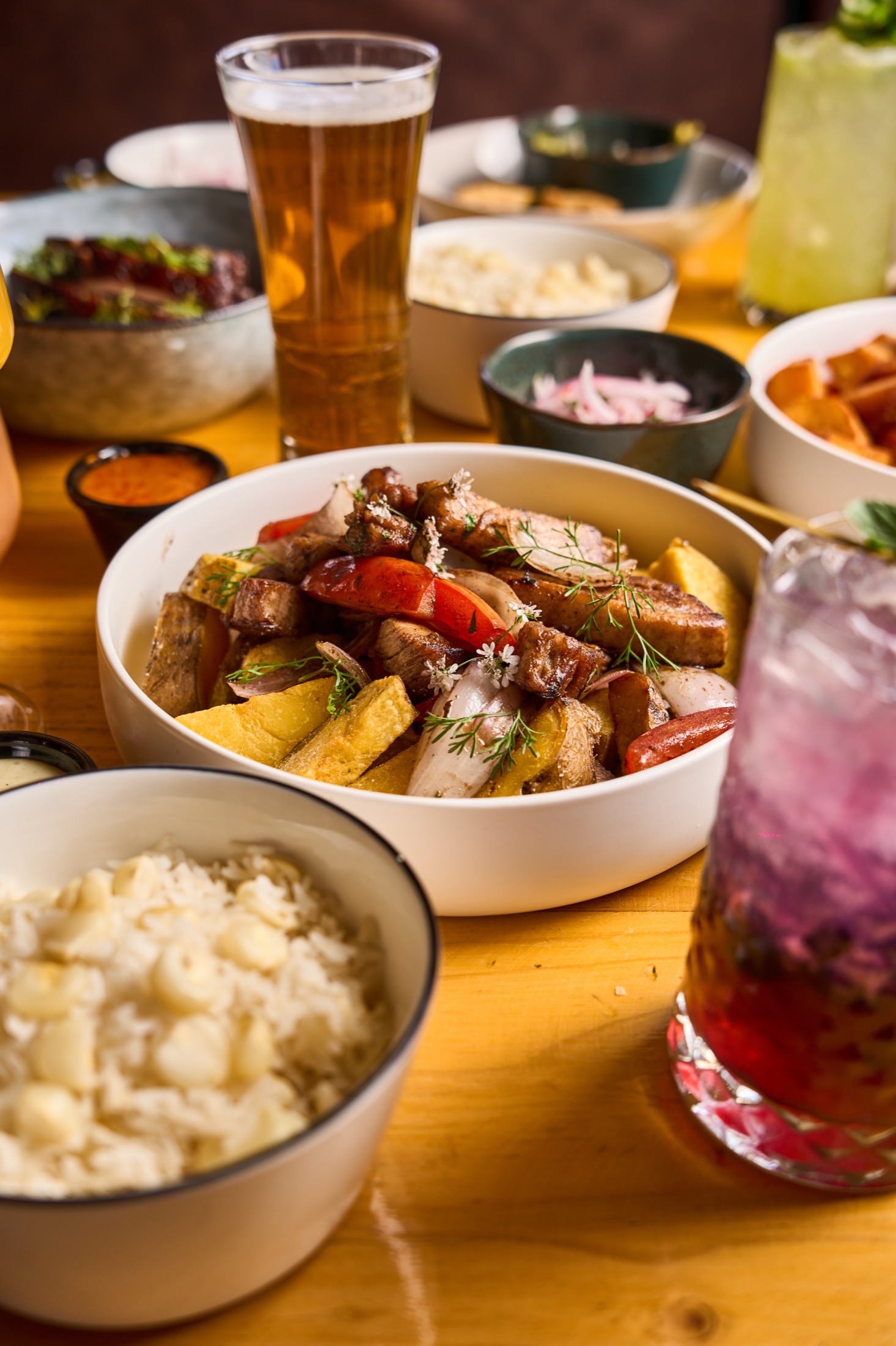 Lomo saltado clasico at HUMO by Chef Cavero